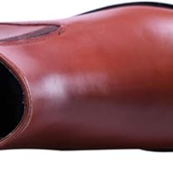 Santimon Men\'s US 8, 10 Brown Ankle Genuine Leather Zipper Pointed Toe Boots  Pl main image 11